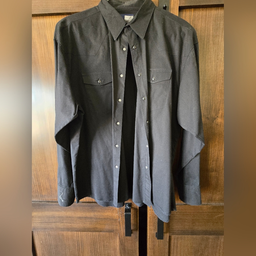 Wrangler Men's Black Shirt Jacket